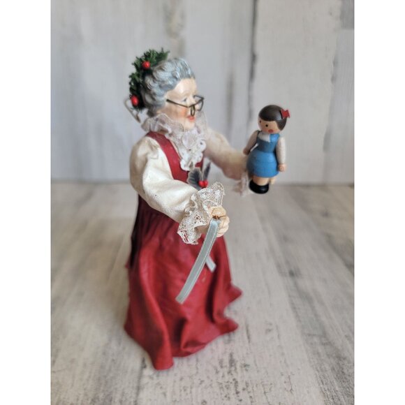 Clothtique possible dreams vintage Mrs Claus tree topper Xmas 1993 - Picture 2 of 6